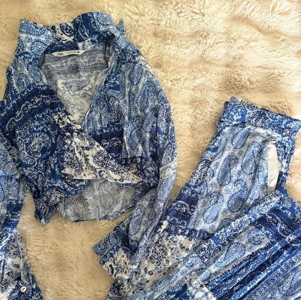 Zara Women's Blue 2 pc set - Image 2