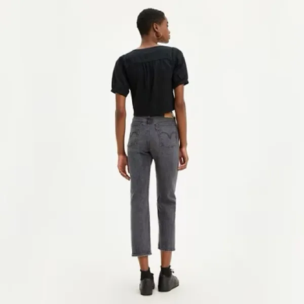 Levi's Wedgie Straight Fit Woman's Jeans in‎ Break A Leg Black Size 26 - Image 2