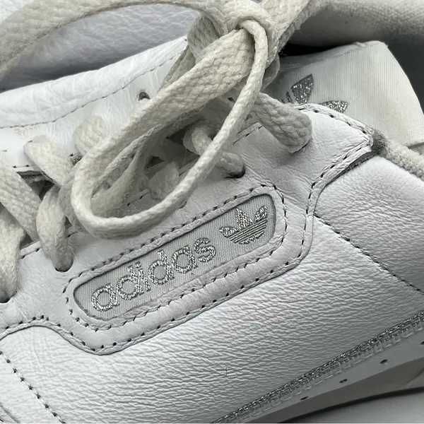 Adidas Continental 80’s Sneaker Size 9.5 White Silver Style EE8925 - Image 4