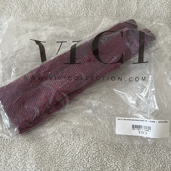 VICI | She’s A Diva Strapless Sequin Corset Top - Image 6