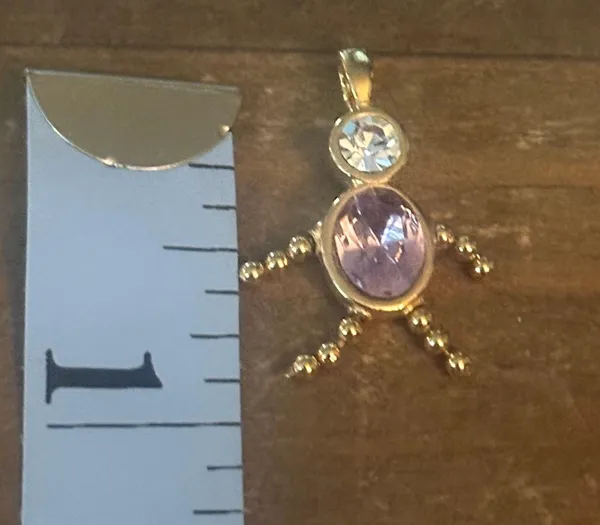 Little boy October birthstone charm pendant - Image 3
