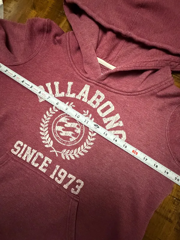 Billabong Since 1973 Crest Hoodie – Burgundy M - Image 6