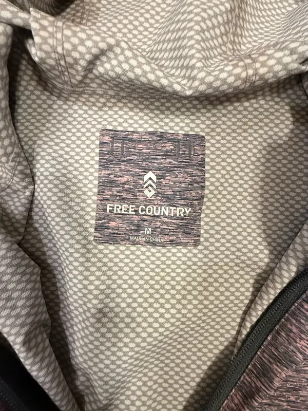 Free Country Heathered Mauve Full-Zip Hooded Utility Jacket - Image 4