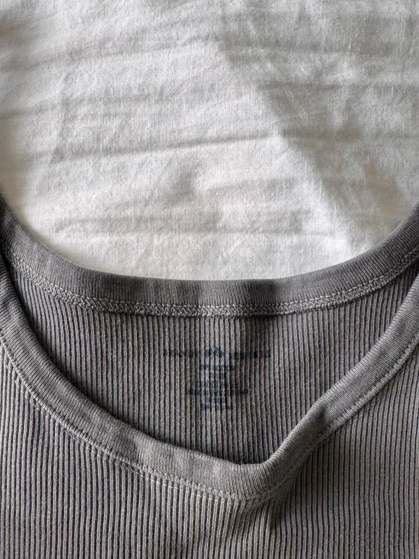 Grey Brandy Melville Tank Top Ribbed - Image 2