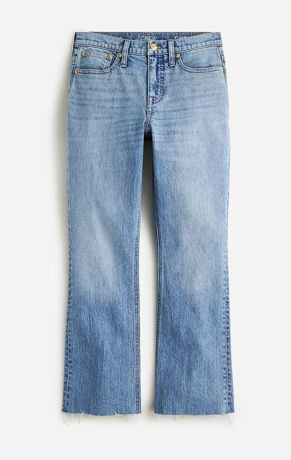 EUC J.Crew Tall 9" demi-boot crop jean in Ruby wash Sold Out Sz 28 Broken Zipper - Image 3