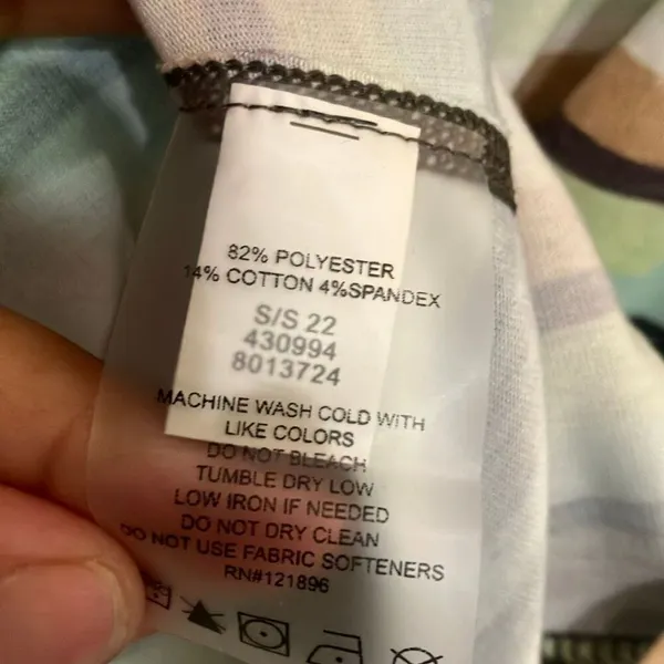 Title Nine Vibe Tank Top Hanalei Stripe Print Medium Active Gorpcore #800 - Image 3