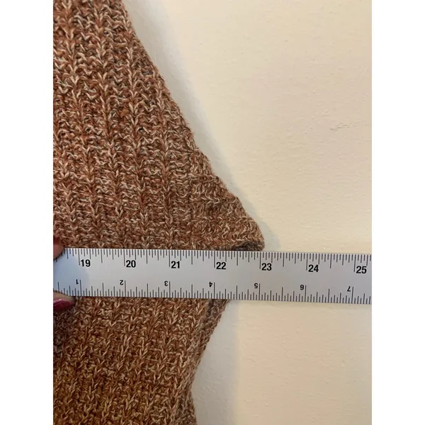 Universal Threads Knit Sweater Womens Medium Brown Excellent Drop Shoulder Crew - Image 2