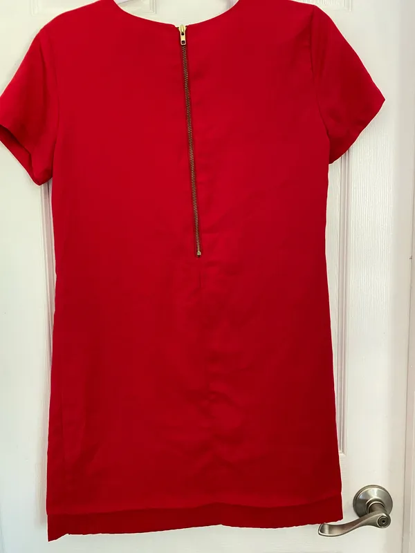 Lulu's Shift and Shout Red Shift Dress Excellent Condition Size XS - Image 3