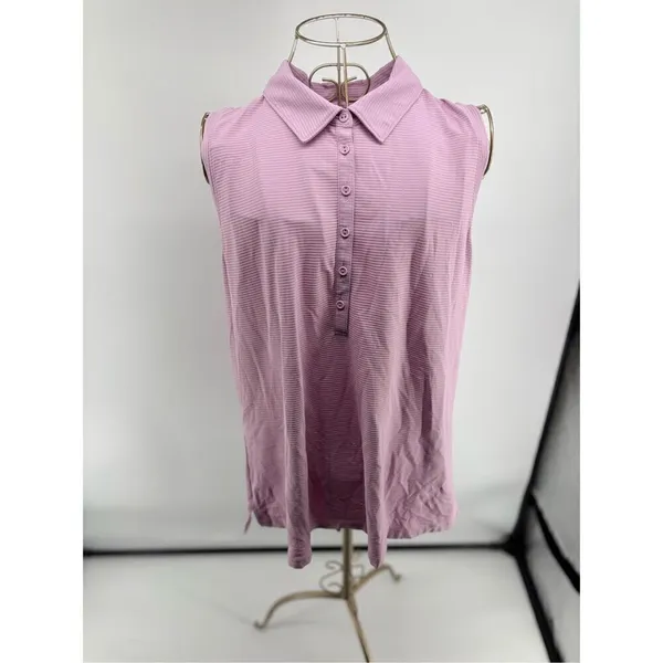 CALIA by Carrie Underwood Fairway Sleeveless Golf Polo XXL Preppy - Image 8
