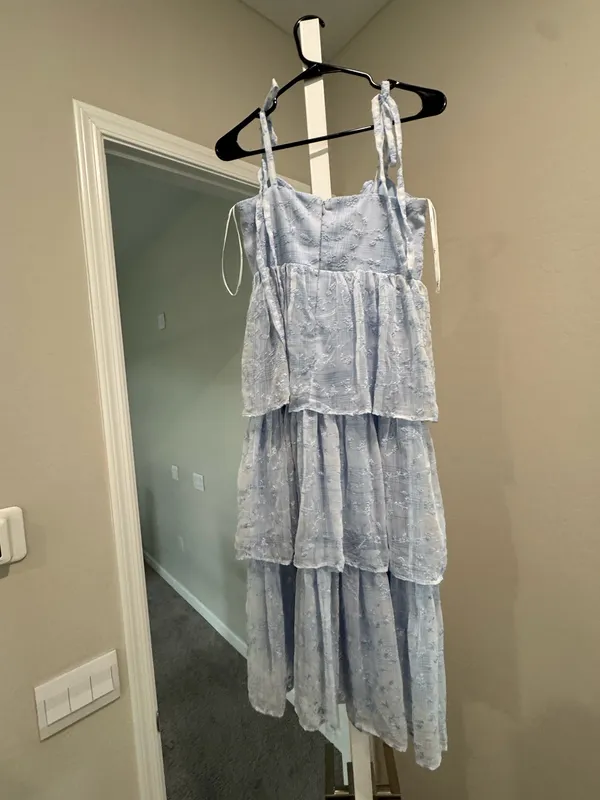 Light Blue Midi Lulus Dress - Image 2