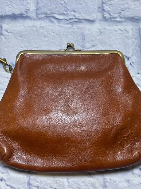 Patricia Nash Savena Kiss-Lock Leather Wristlet Suede Interior Detachable Strap - Image 3