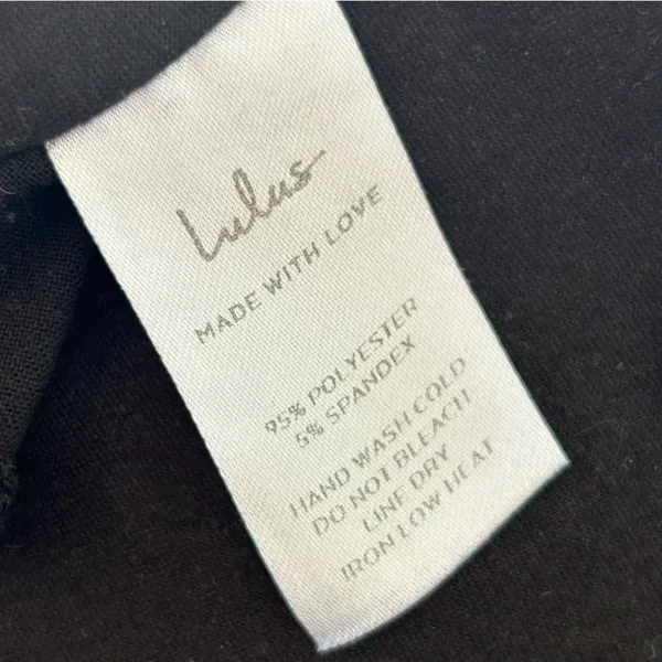 Lulus Black Open Back Cut Out One‎ Piece Bodysuit Size Small - Image 6