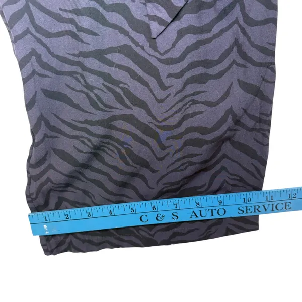 Rails Callan Charcoal Tiger Striped Belted Jumpsuit Wide Leg‎ Cropped Chic L - Image 12