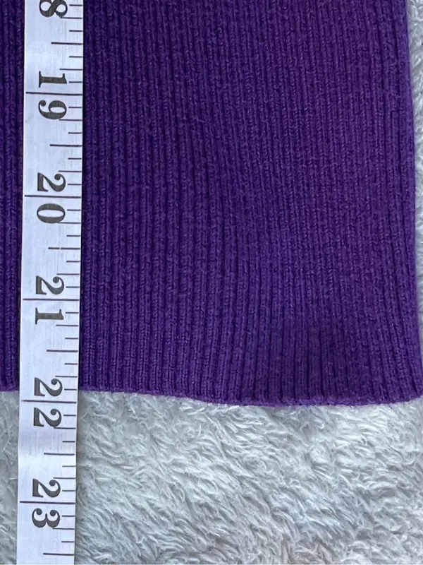 Lauren Ralph Lauren Purple Ribbed Turtleneck old money luxury classic minimalist - Image 6