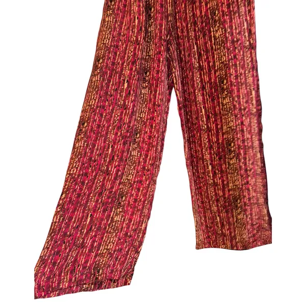 Vintage Silk Cocoon Inc Silk Wide Leg Pants Women's XL‎ Boho Hippie Soft Luxury - Image 2