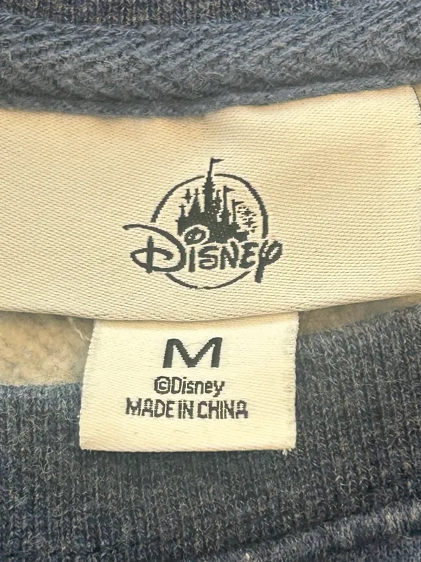 Disney Parks Embroidered Ride Icons Crewneck Sweatshirt Blue Fleece unisex men M - Image 11