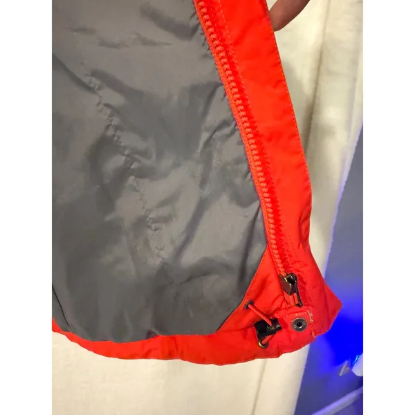 The North Face Womens Rain Jacket Size M Grey Red Colorblock Full Zip Shell A6FB - Image 4