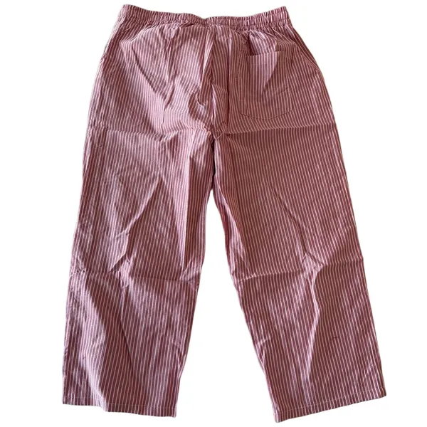 Women's Pull On Drawstring Waist Below Knee Wide Leg Capri Size L #260663 - Image 7