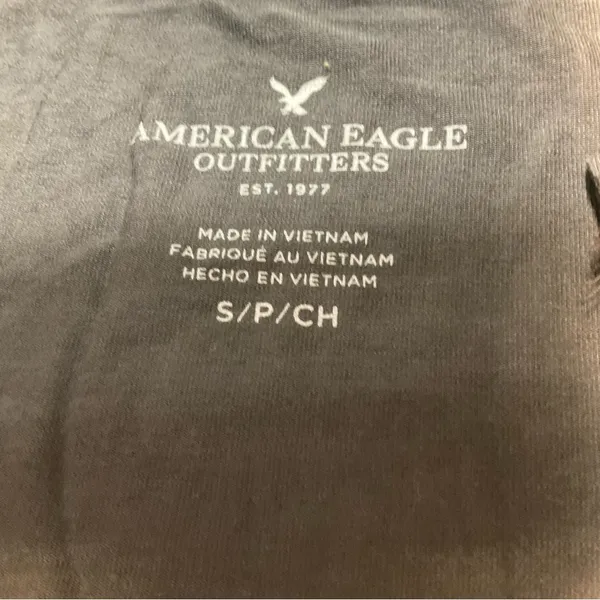 American Eagle Outfitter Gray V Neck Top Soft Women Sz S - Image 3