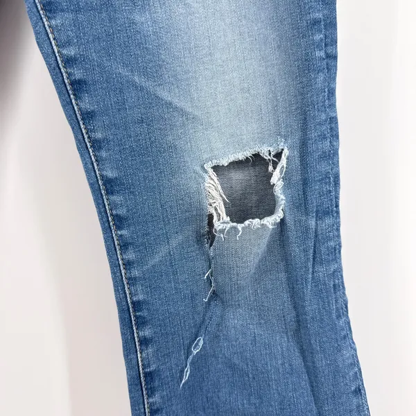 AG Adriano‎ Goldschmied The Jodi Crop Jeans 28 High Rise Slim Flare Distressed - Image 2