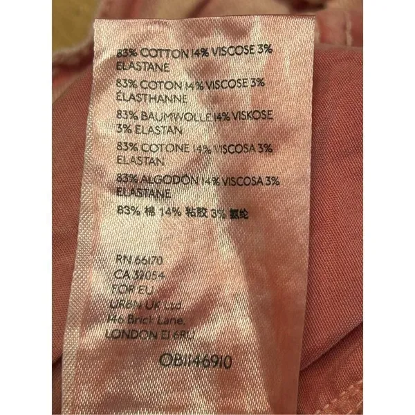 Pilcro and the Letterpress Ultra High-Rise Acid Wash Straight Jeans Pink/Rose 31 - Image 11