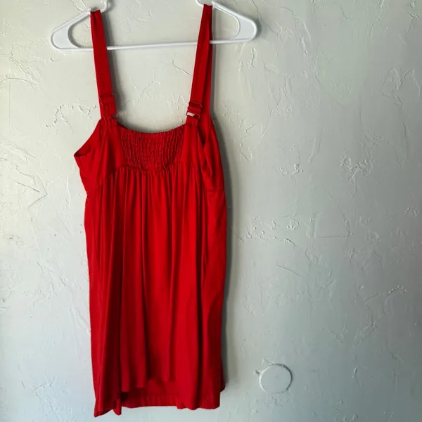 Urban Outfitters Red Sundress Size M Button Front Sleeveless Midi 100% Lyocell‎ - Image 5