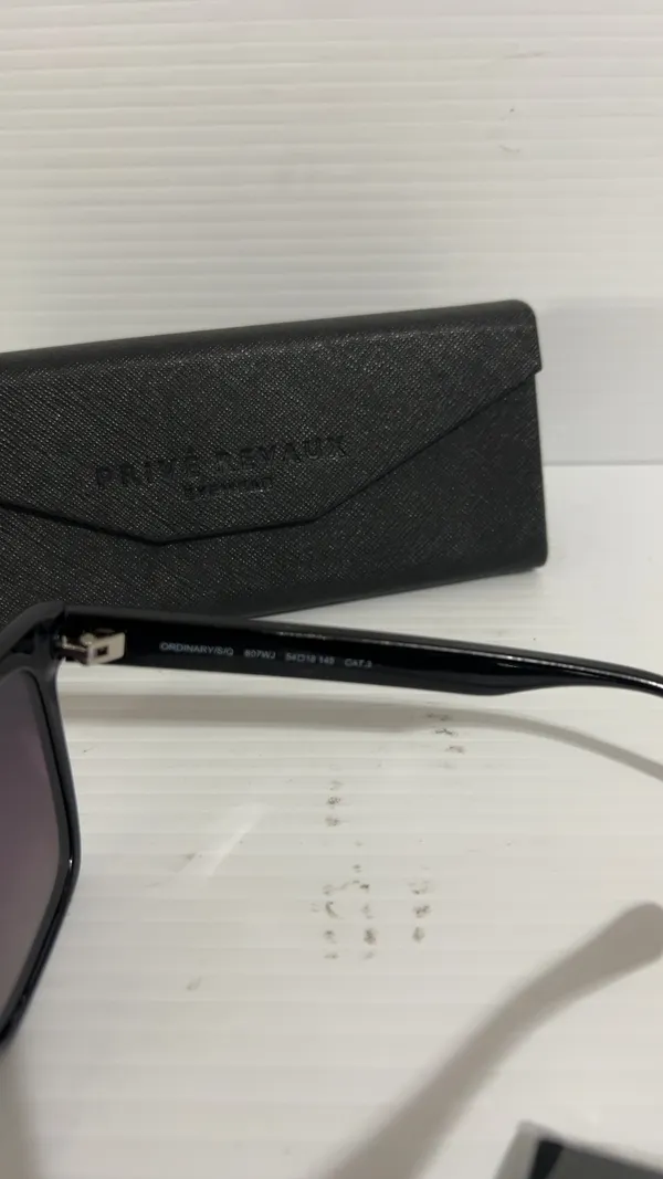Prive Revaux Black Ordinary S/Q Sunglasses Cat 3 - Image 3