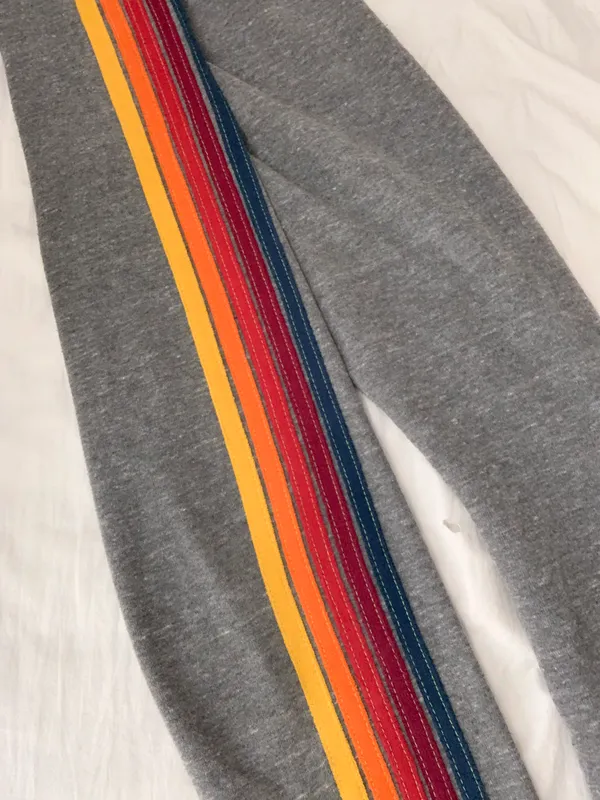 Aviator Nation 5-Stripe Sweatpants Heather Grey - Image 7