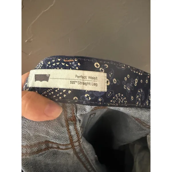 Levi's 525 Straight Leg Jeans Womens 14M W32 L32 Perfect‎ Waist Tummy Control - Image 10