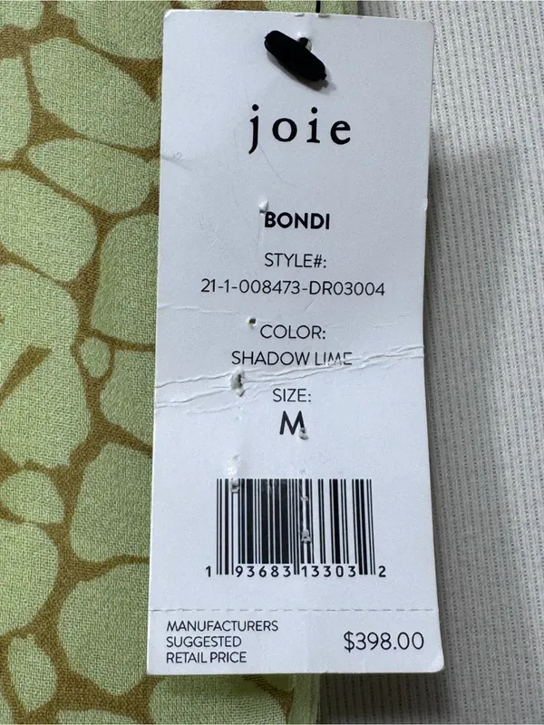 Joie Bondi maxi Pure silk drapes dress nwt size medium - Image 8