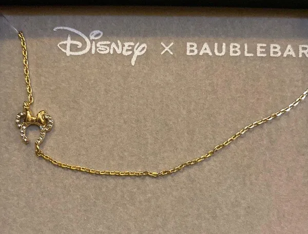 BaubleBar X Disney Mickey Mouse and Minnie Asymmetrical Necklace Set - Image 3