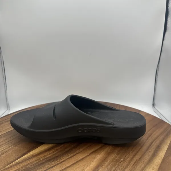 OOFOS OOriginal Recovery Slide Sandals Black Beach‎ Comfort Men's 7 Women's 9 - Image 6