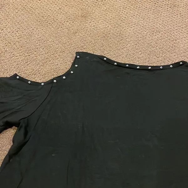 Generation Love Women’s Black Short-Sleeve Cold Shoulder Studded Top - Image 7