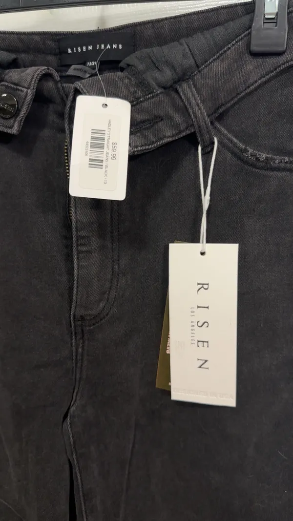 Risen Black Flare Jeans - Image 2