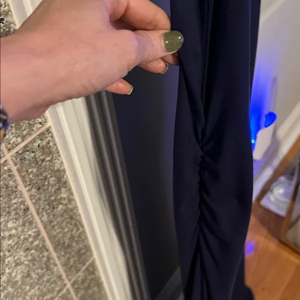 Old Navy Blue Maternity Maxi Dress - Image 3