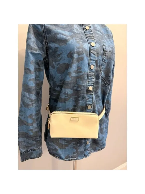 NEW Kate Spade Saffiano Leather zip top belt/sling Small/Medium bag - Image 2