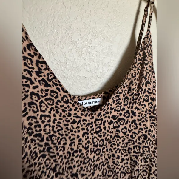 Reformation Marlow Dress Size Extra Small in Bengal Animal Print Mini Slip‎ - Image 5