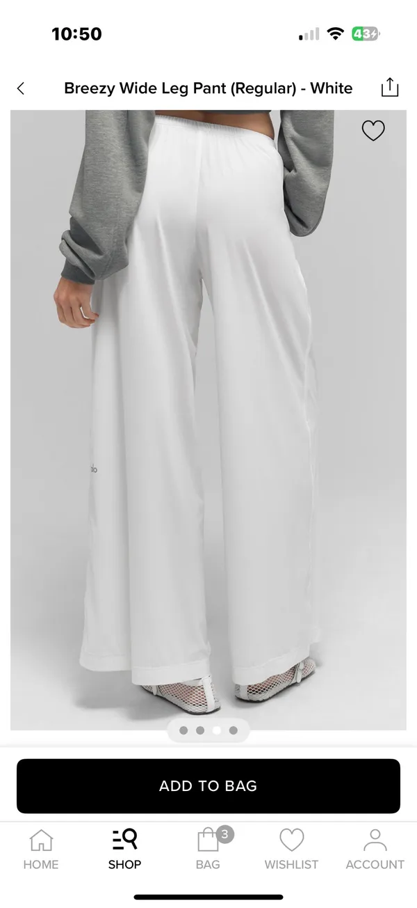 Alo yoga breezy wide leg pant - Image 3