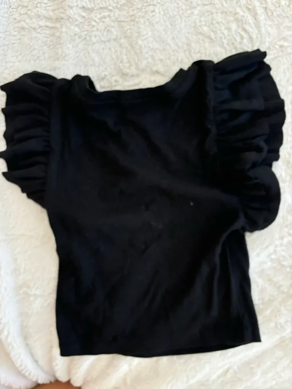 Black Ruffle Top - Image 3