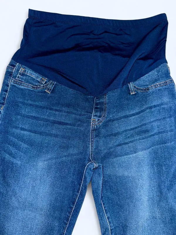 SheIn Maternity Blue Stretch Skinny Jeans - Image 3