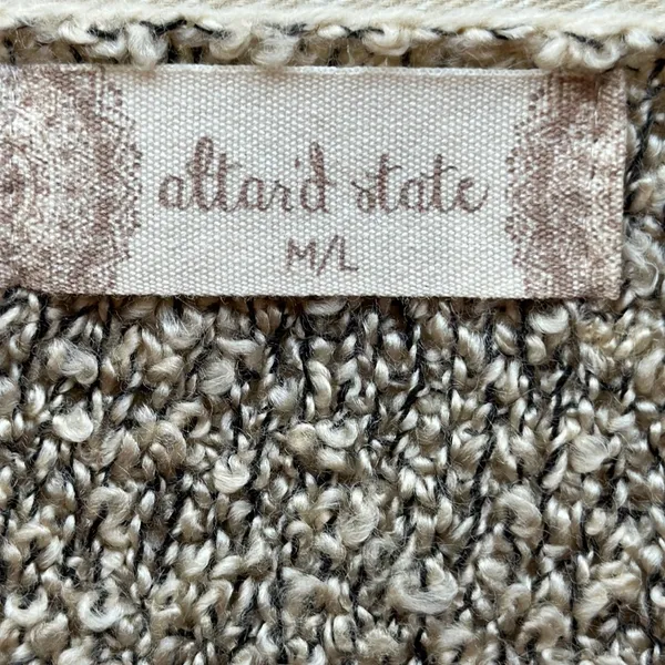 altar’d state popcorn knit v neck sweater size M/L - Image 2