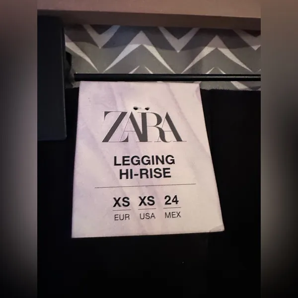 NWT Zara | Velour Velvet Hi-Rise Legging, Size XS - Image 5