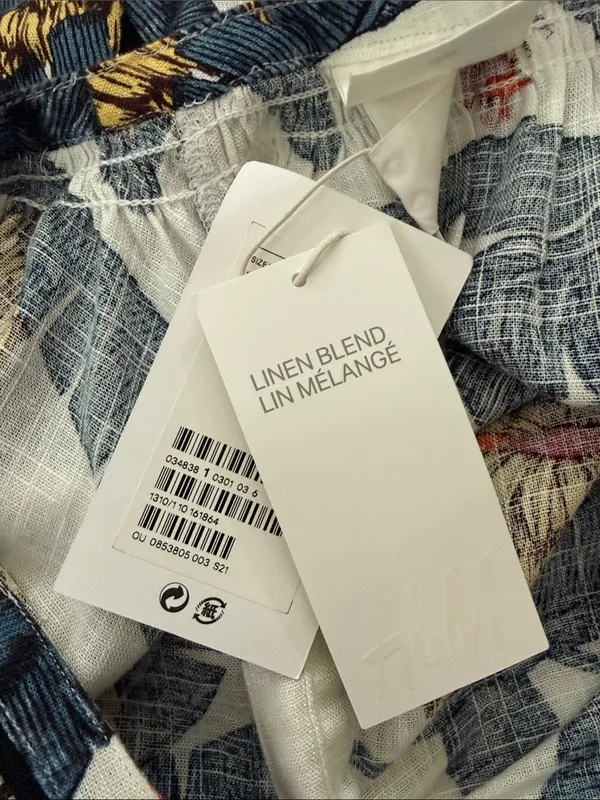 NWT Desmond & Dempsey x H&M Tropical Floral Boho Hippie Midi Maxi Kaftan Dress - Image 4