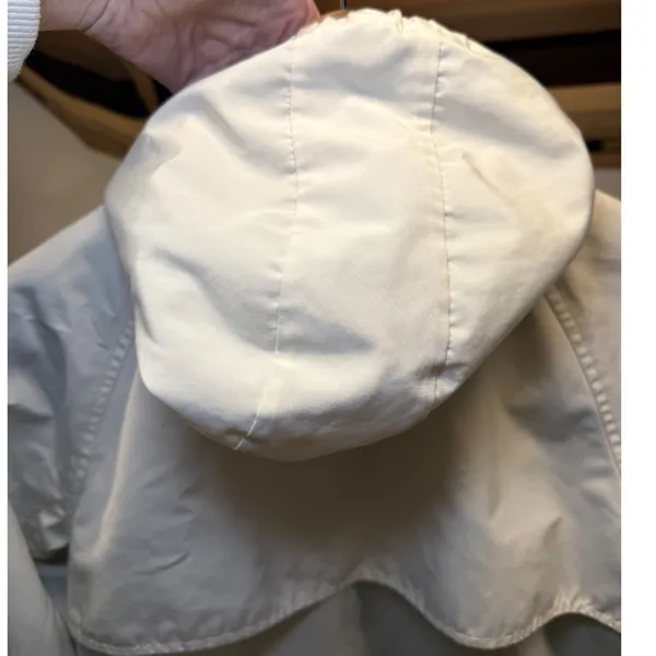 Kate Spade New York Hooded Barn Rain Jacket Cream Ivory Luxury Girly Small‎ - Image 11