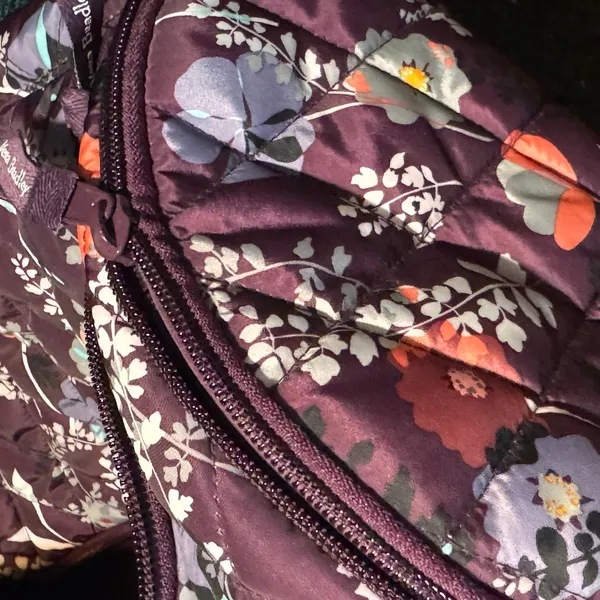 Vera Bradley Ultralight Active Duffel Bag Pressed Flowers Purple Travel Gym - Image 12