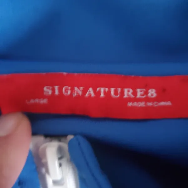 Blue and red zip up by signature8 in size large women's - Image 4