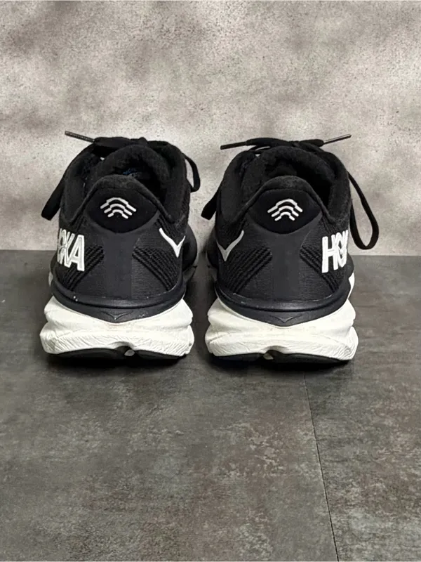 Hoka One One Clifton 9 Women’s Black / White Running Shoes 1127896 Size 9.5B - Image 7