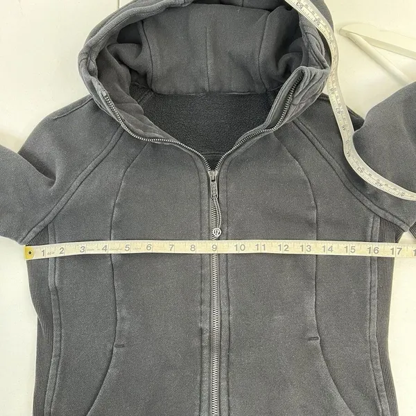Lululemon Size 6 Scuba Hoodie Light Cotton Fleece Classic Fit Embroidered Logo‎ - Image 12