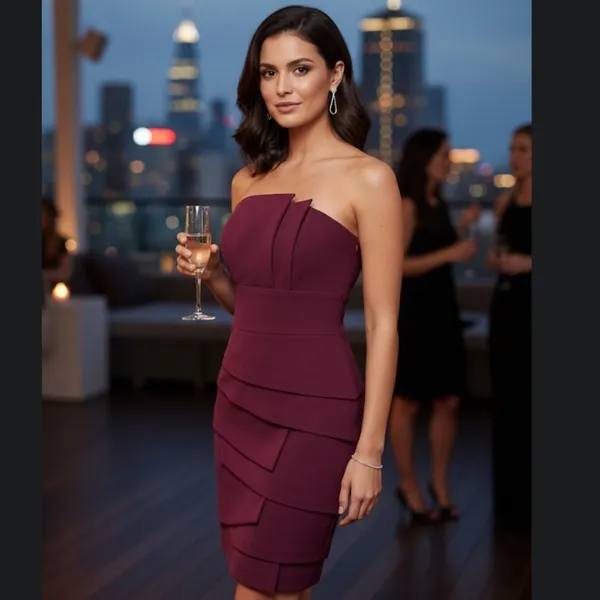 Chic Love 21 Plum Dress Size XS/TP - Image 10