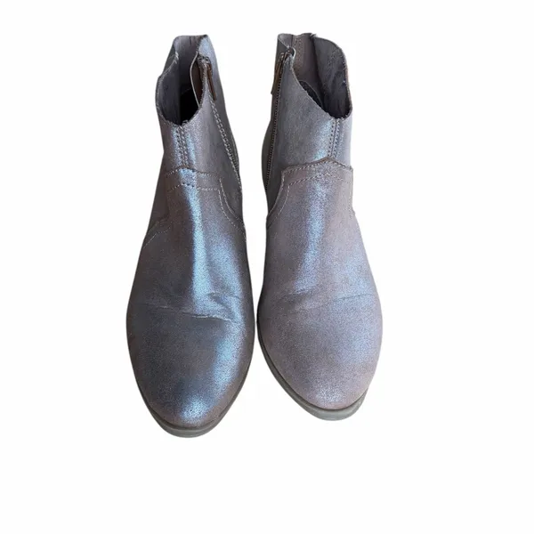 Time and Tru Light Pink Glitter Western Ankle Boots Size 7 Memory Foam - Image 3